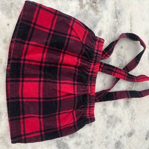 The Children's Place Red and Black Plaid Skirt